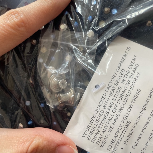 Navy Blue Jean Jacket By The Quacker Factory XL - Picture 5 of 9